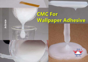 White CMC Carboxy Methyl Cellulose / CMC Powder For Wallpaper Glue Adhesives